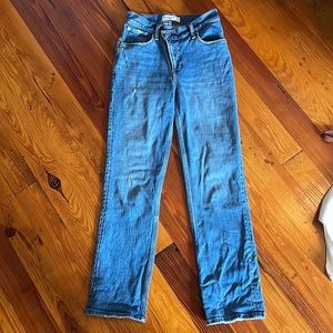 Abercrombie, cross waist jeans